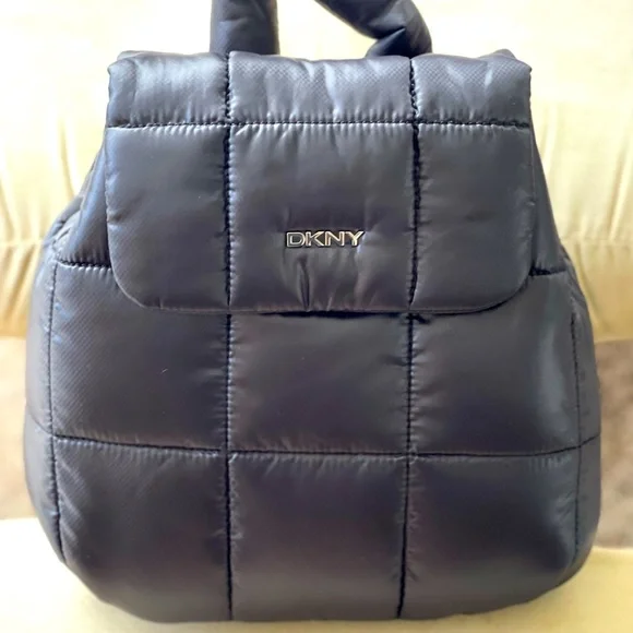 DKNY Giania Backpack,Silver with Black DKNY Giania Backpack Silver with Black for sale online | eBay UK main image 3